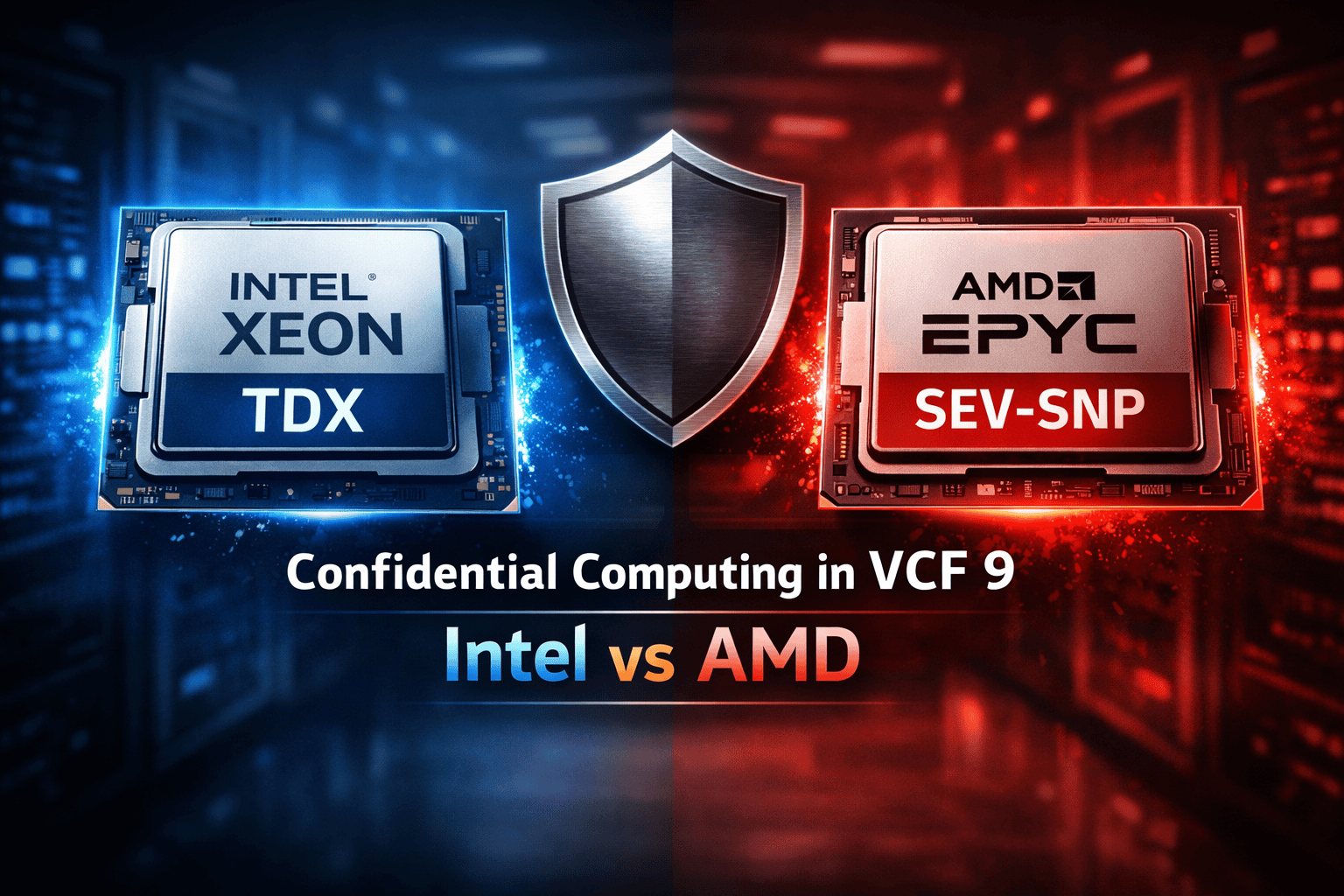 Intel TDX vs AMD SEV-SNP in VMware Cloud Foundation 9