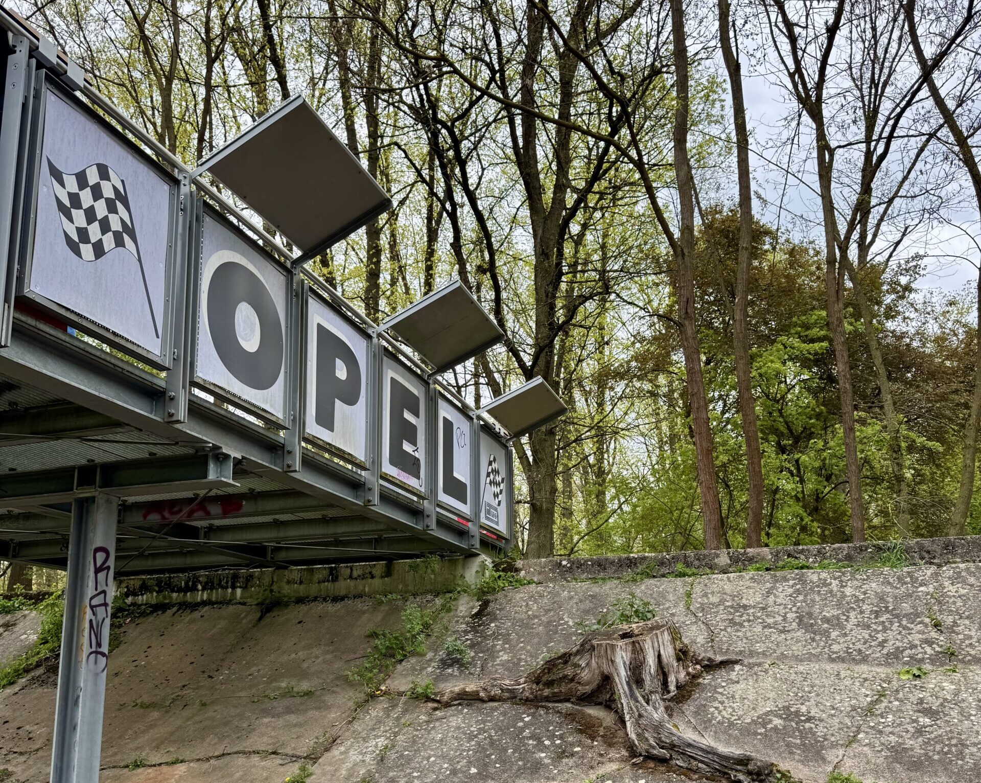 Die Opel-Rennbahn in Rüsselsheim